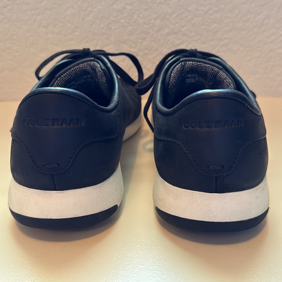 Cole Haan Grandpro Men’s Black Leather Tennis Shoes - Picture 3 of 4